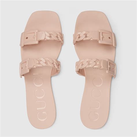 Mules en caoutchouc pour femme en caoutchouc rose clair